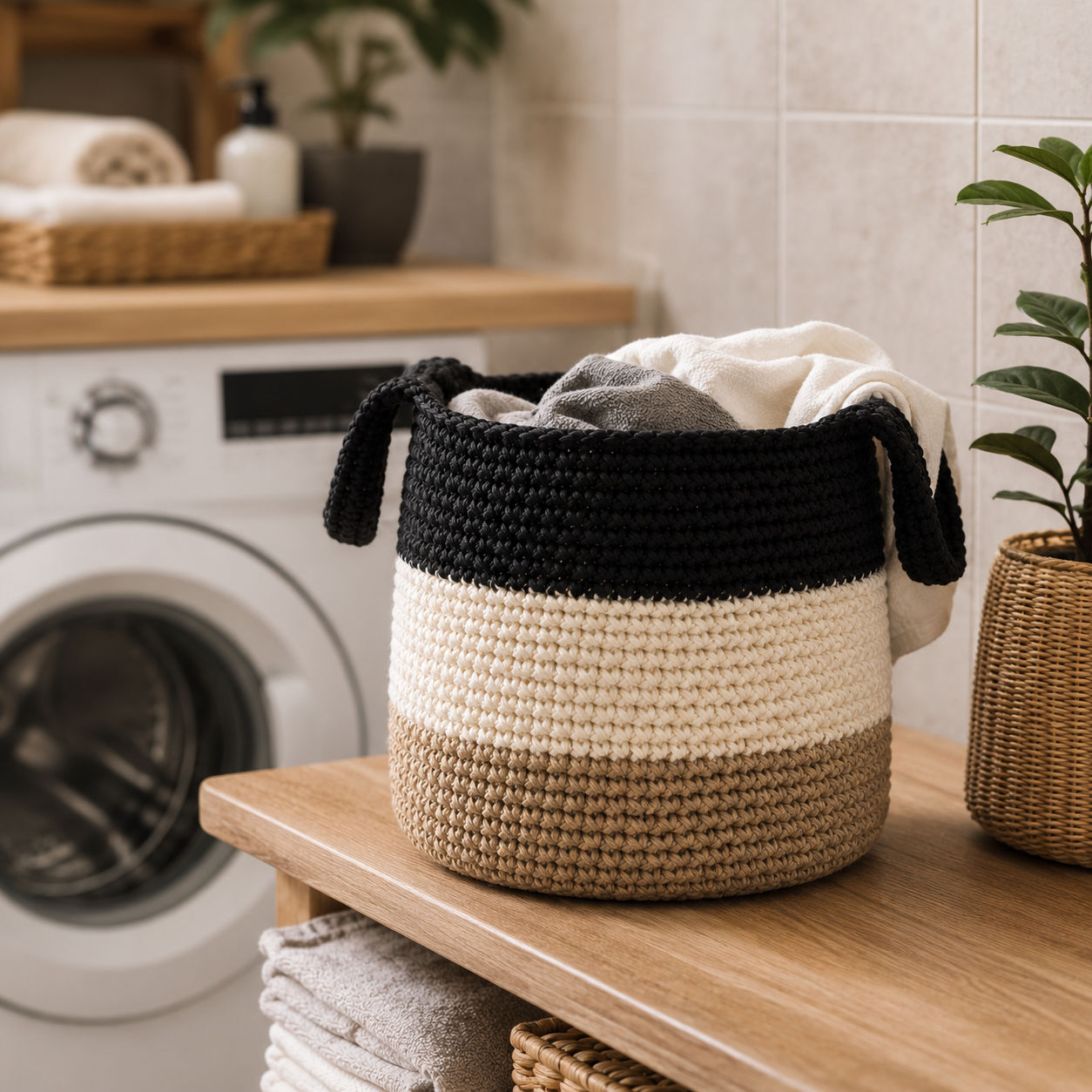 Large Eco-Friendly Jute Storage Basket
